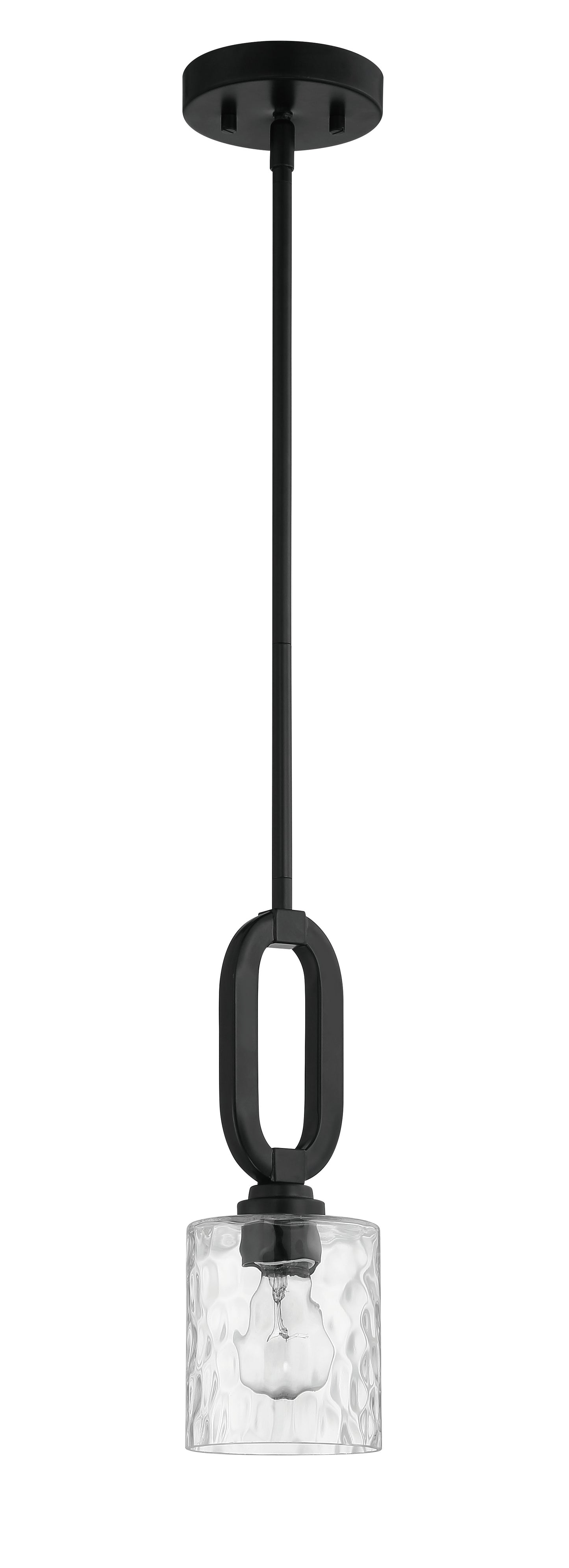 54291-FB - Collins 1 Light 5.13" Wide Mini Pendant - Flat Black