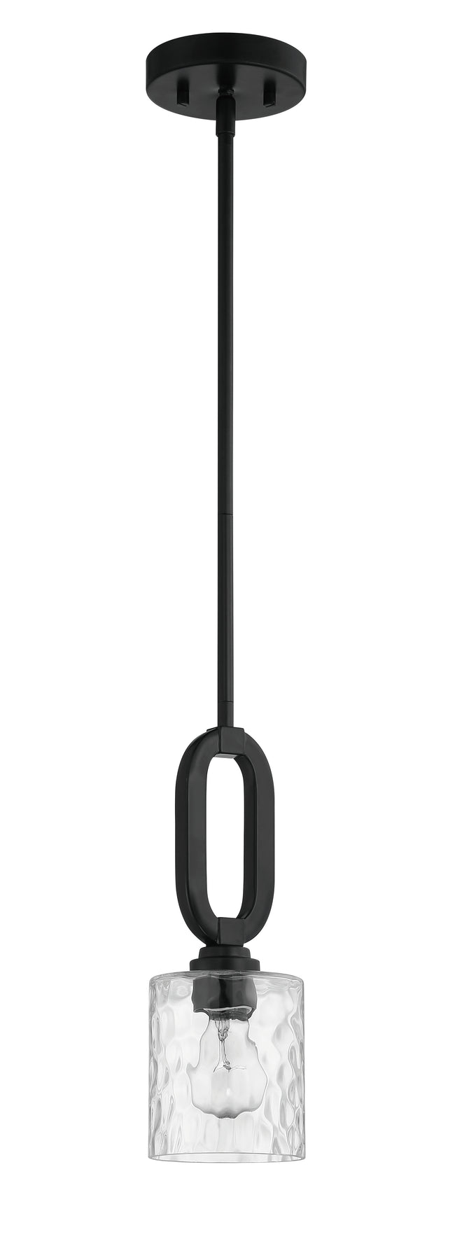 54291-FB - Collins 1 Light 5.13" Wide Mini Pendant - Flat Black