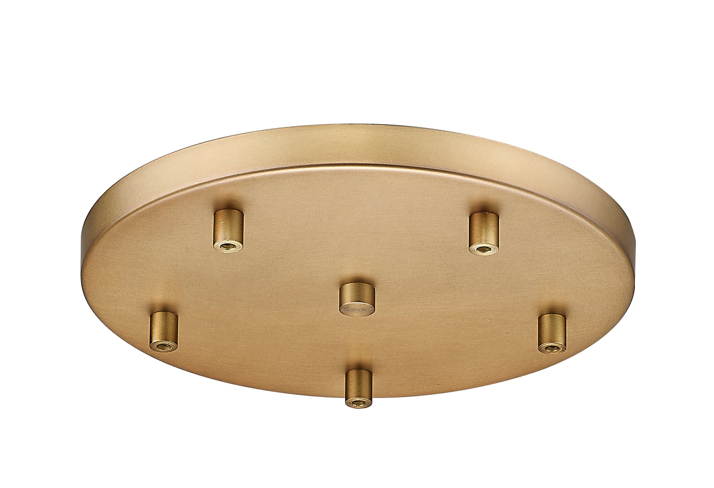 CP1205R-RB - Multi Point Canopy 5 Light Ceiling 12" Plate - Rubbed Brass