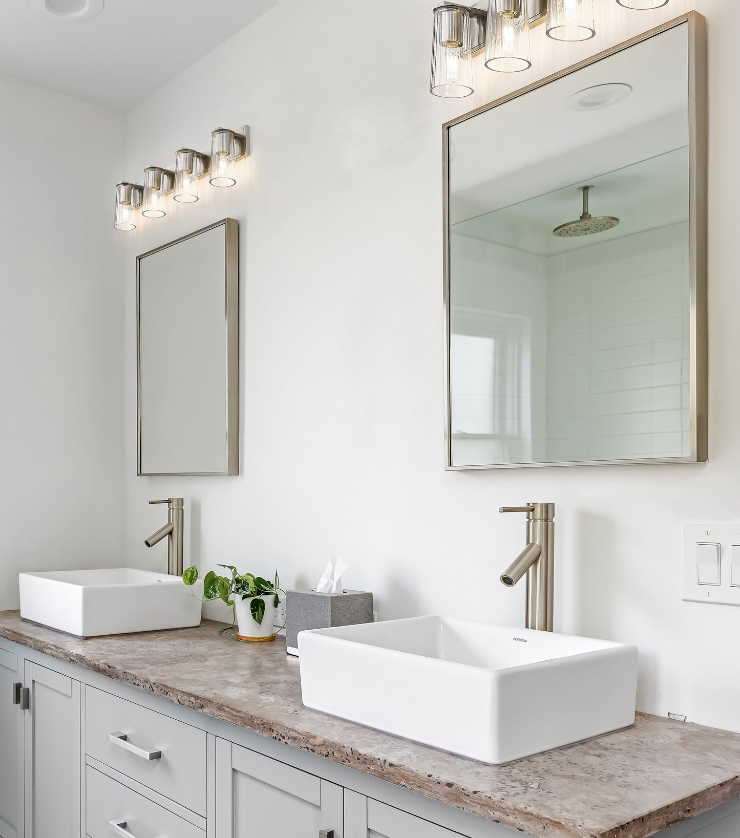 826-4V-BN - Titus 4 Light 32" Vanity - Brushed Nickel