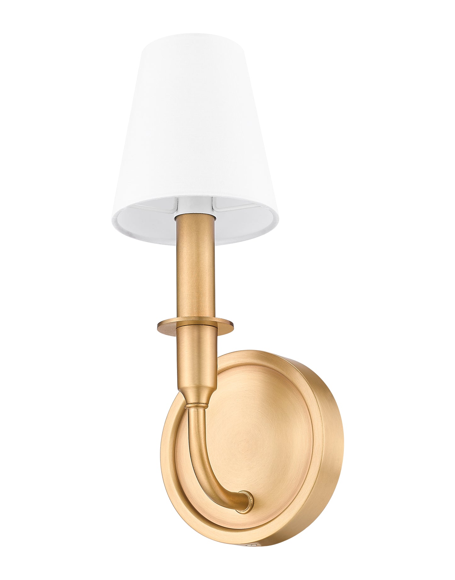 3049-1S-RB - Tova 1 Light Wall 13" Sconce - Rubbed Brass