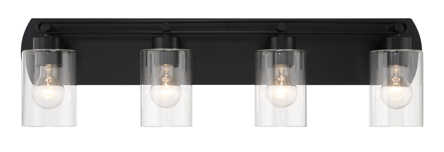 17631FB4 - Hendrix 4 Light 31" Wide Vanity Light - Flat Black