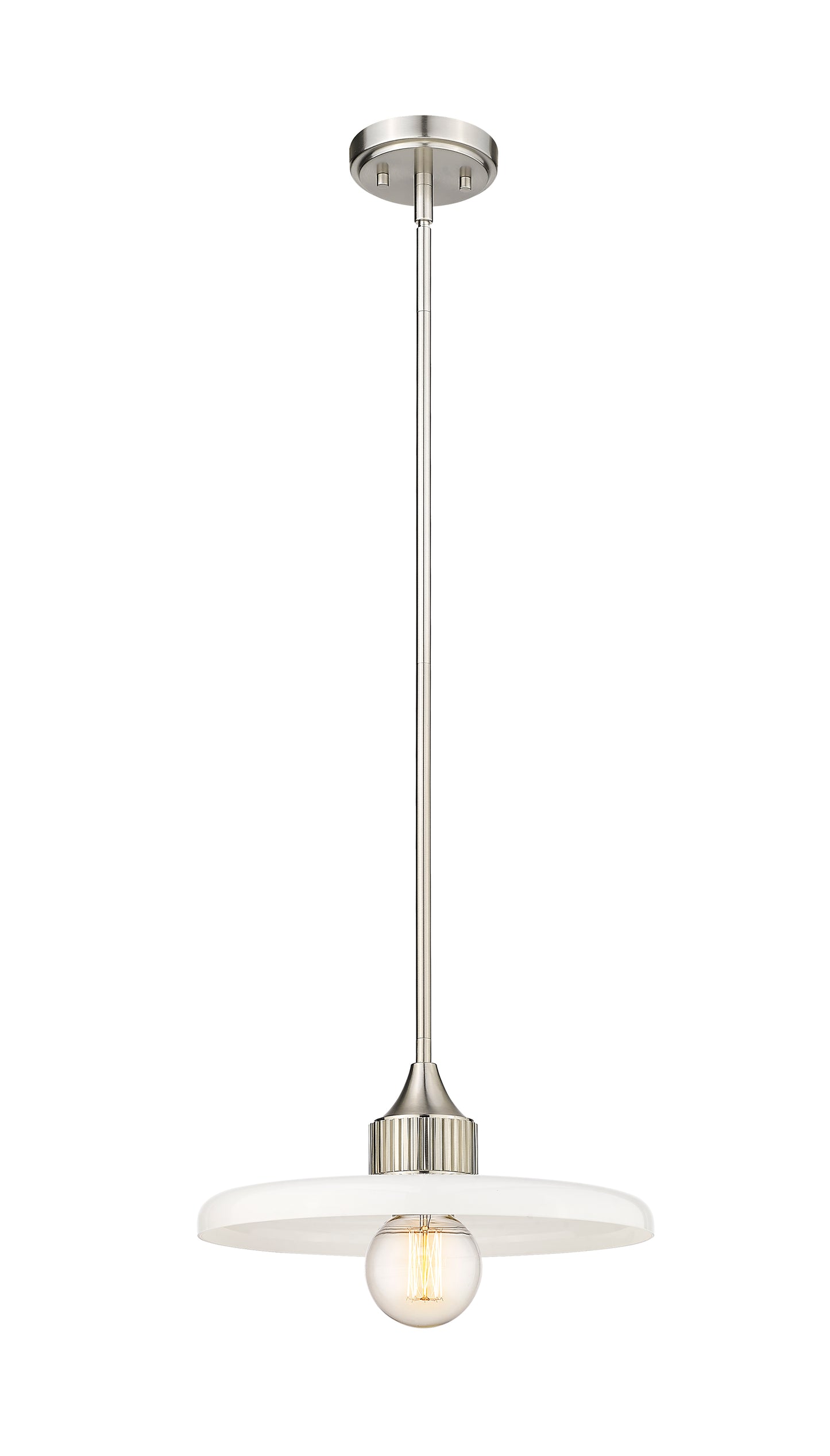 820P14-BN - Paloma 1 Light 14" Pendant - Brushed Nickel