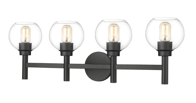 7502-4V-MB - Sutton 4 Light 32" Vanity - Matte Black