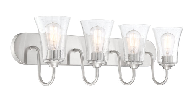 50404-BNK - Gwyneth 4 Light 30" Wide Vanity Light - Brushed Nickel