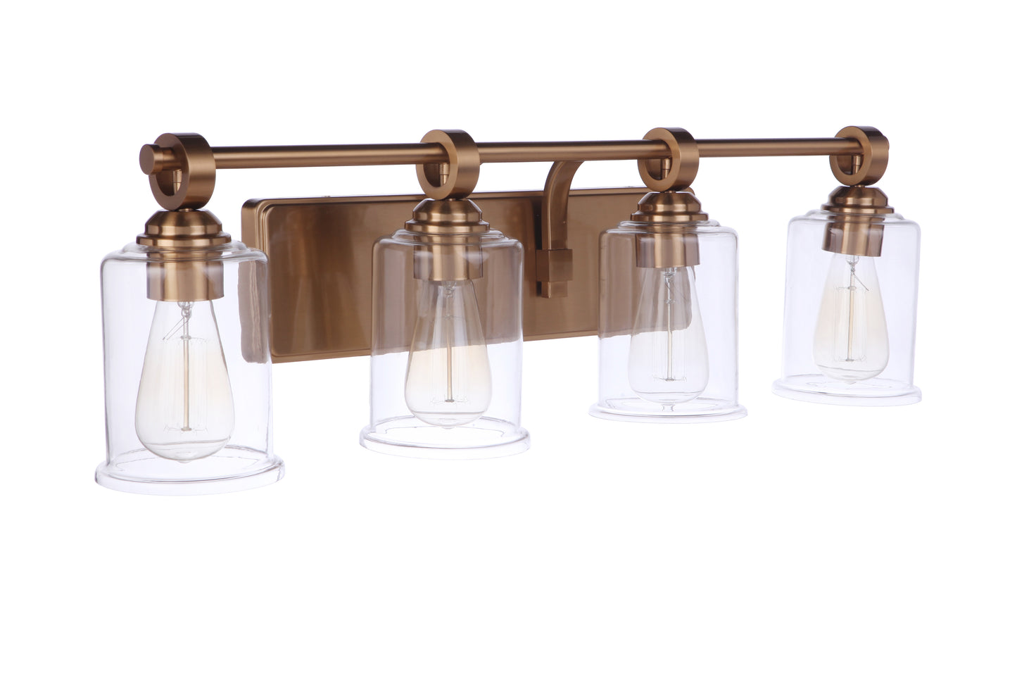 56404-SB - Romero 4 Light 30" Wide Vanity Light - Satin Brass
