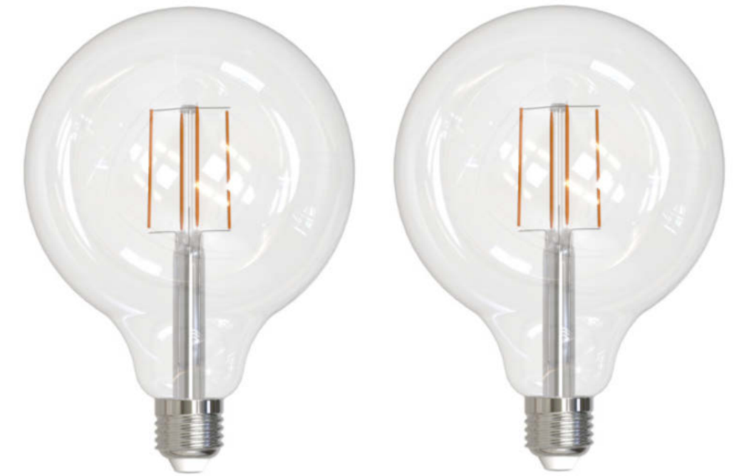776983 - Dimmable Clear G40 LED Light Bulb - 8.5 Watt - 5000K - 2 Pack
