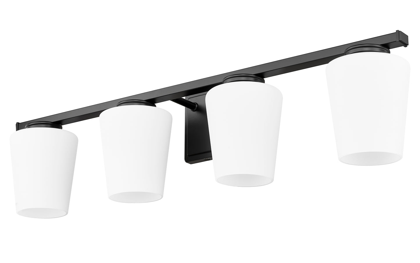 7703-4V-MB - Nextra 4 Light 32" Vanity - Matte Black