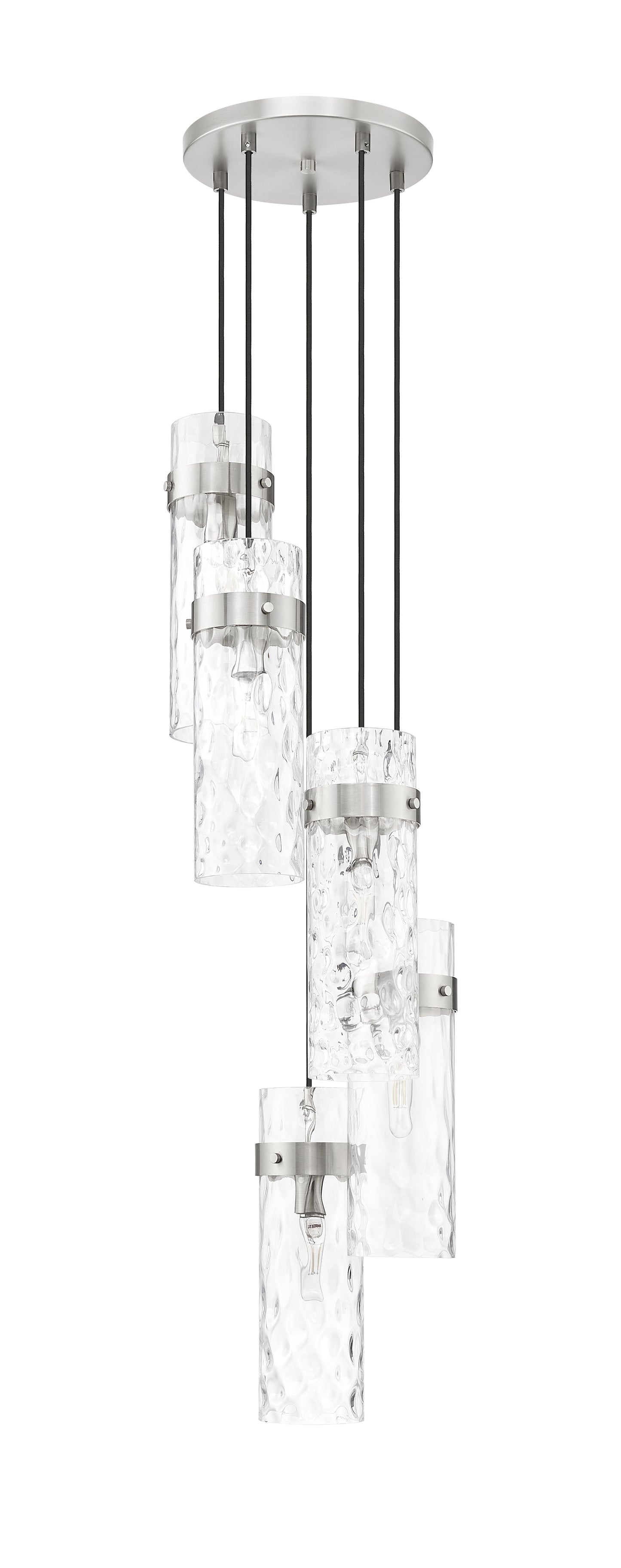 7002P5-5R-BN - Fontaine 5 Light 14" Chandelier - Brushed Nickel