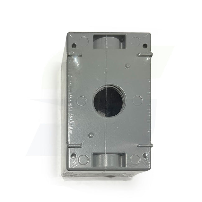 1B75-3 - Weatherproof 1-Gang Box - 2" Deep 3 Outlet