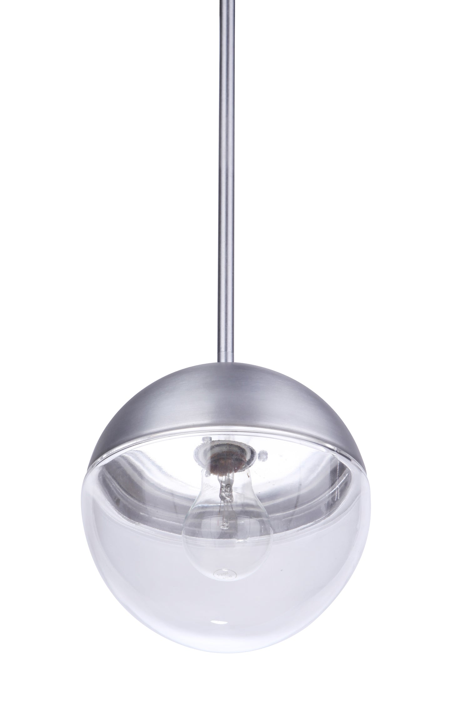 ZA3411-SA - Evie 1 Light 7.5" Wide Outdoor Pendant - Satin Aluminum