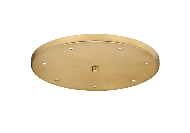 CP1807R-MGLD - Multi Point Canopy 7 Light Ceiling 18" Plate - Modern Gold