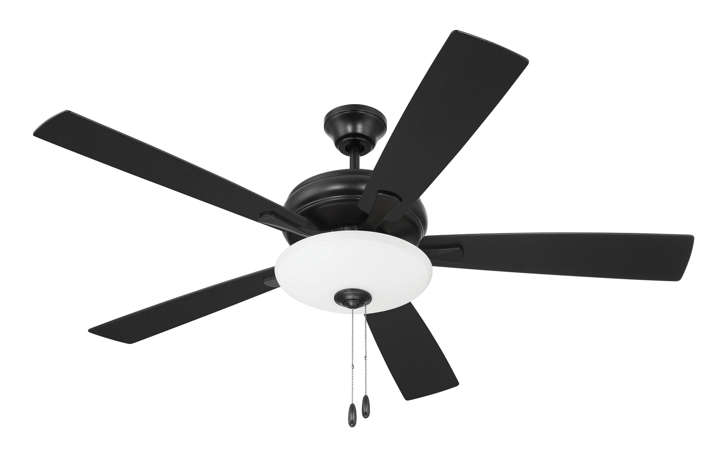 ECF111FB5-FBGW - Eos 3 Light Bowl 52" 5 Blade Ceiling Fan with Light Kit - Flat Black