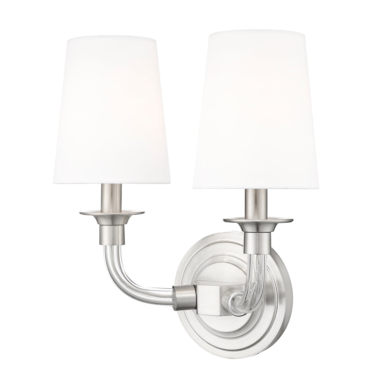 1950-2S-BN - Katerina 2 Light Wall 13" Sconce - Brushed Nickel