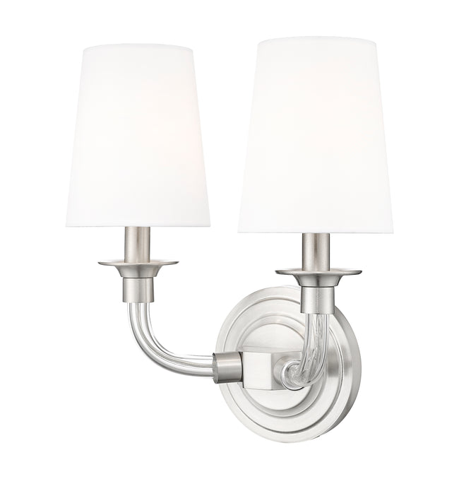 1950-2S-BN - Katerina 2 Light Wall 13" Sconce - Brushed Nickel