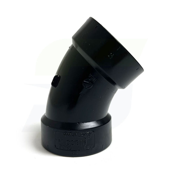 I042550 - 1-1/2" Hub x Hub ABS 45 Degree Elbow 5806