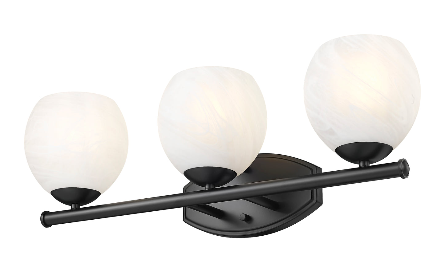 1963-3V-MB - Colette 3 Light 24" Vanity - Matte Black
