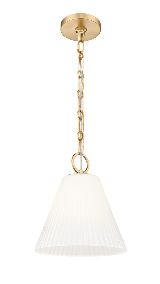 3042P10-MGLD - Alaric 1 Light 10" Pendant - Modern Gold