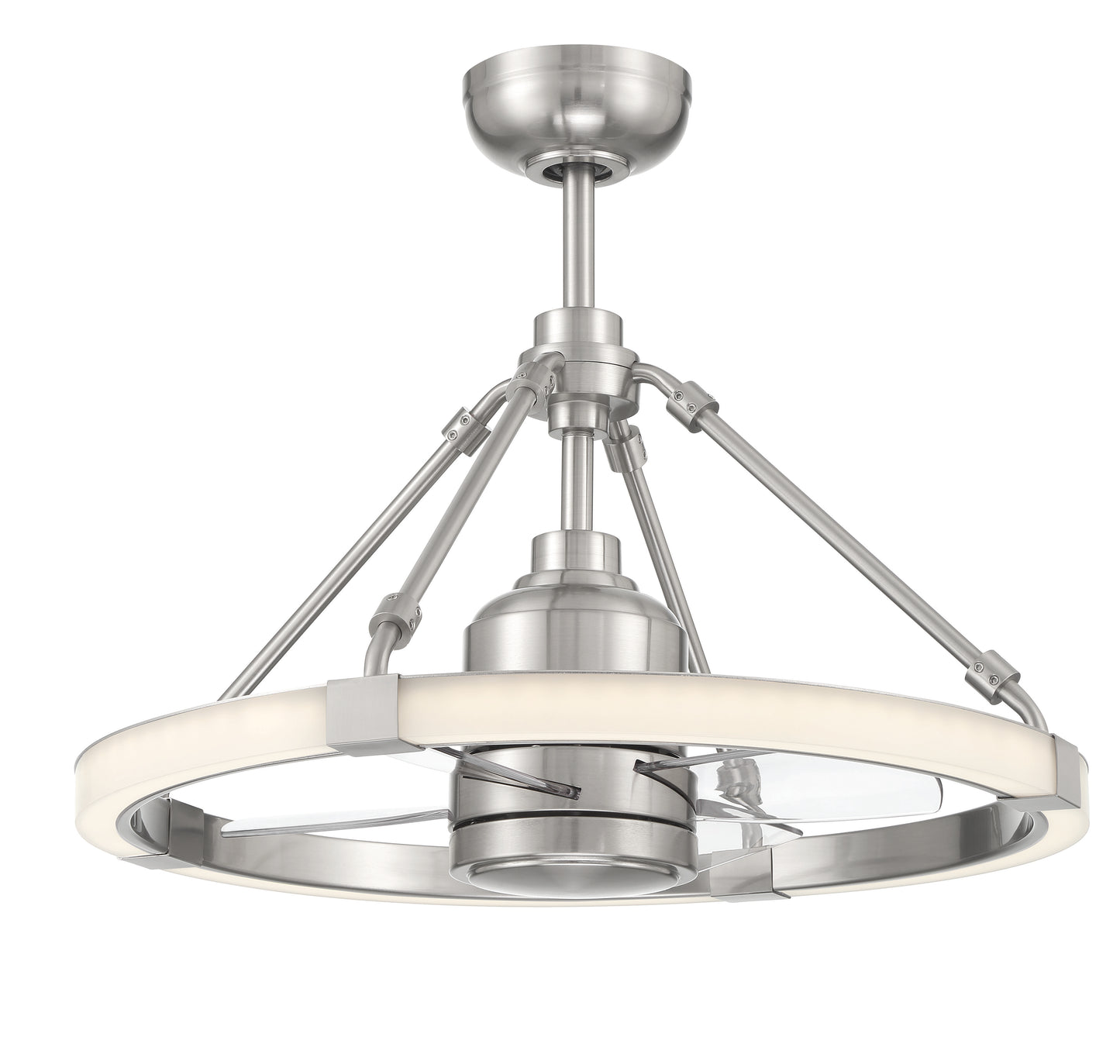 LVY24BNK4 - Levy 19" 4 Blade Ceiling Fan with Light Kit - Brushed Nickel
