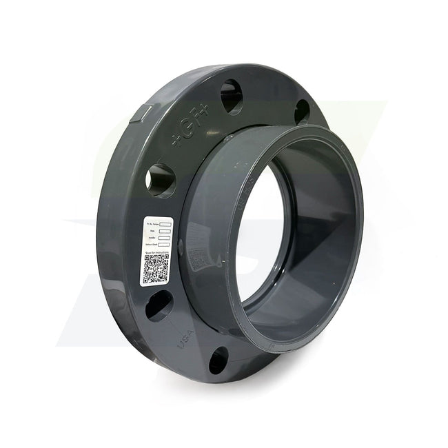 854-060 – 6" Glass-Filled Schedule 80 PVC Van Stone Flange - Class 150 - Socket