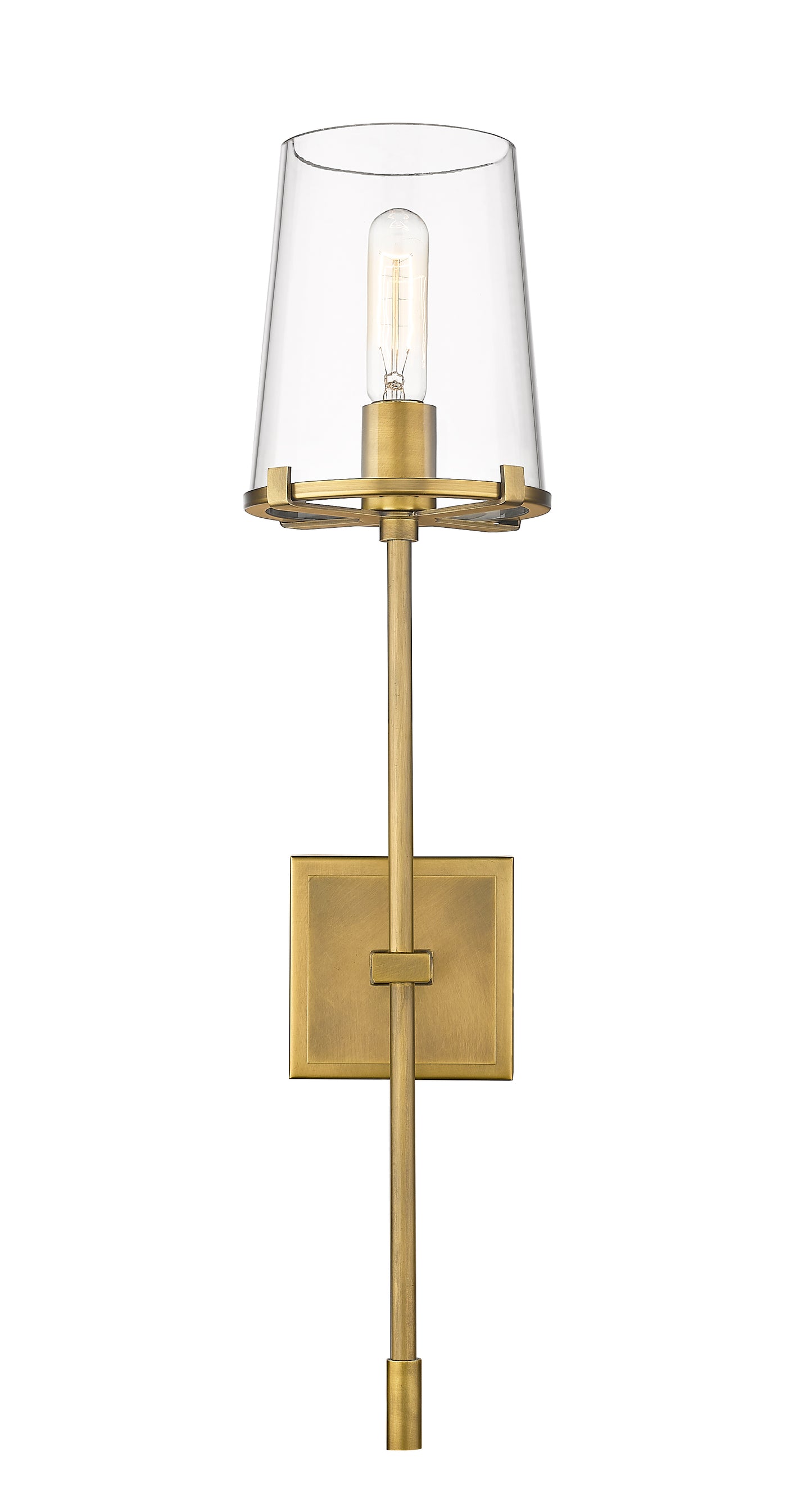 3032-1S-RB - Callista 1 Light Wall 26" Sconce - Rubbed Brass