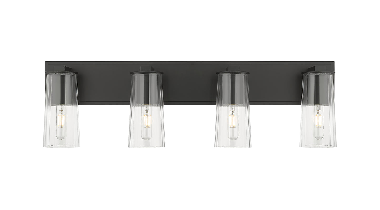 826-4V-MB - Titus 4 Light 32" Vanity - Matte Black