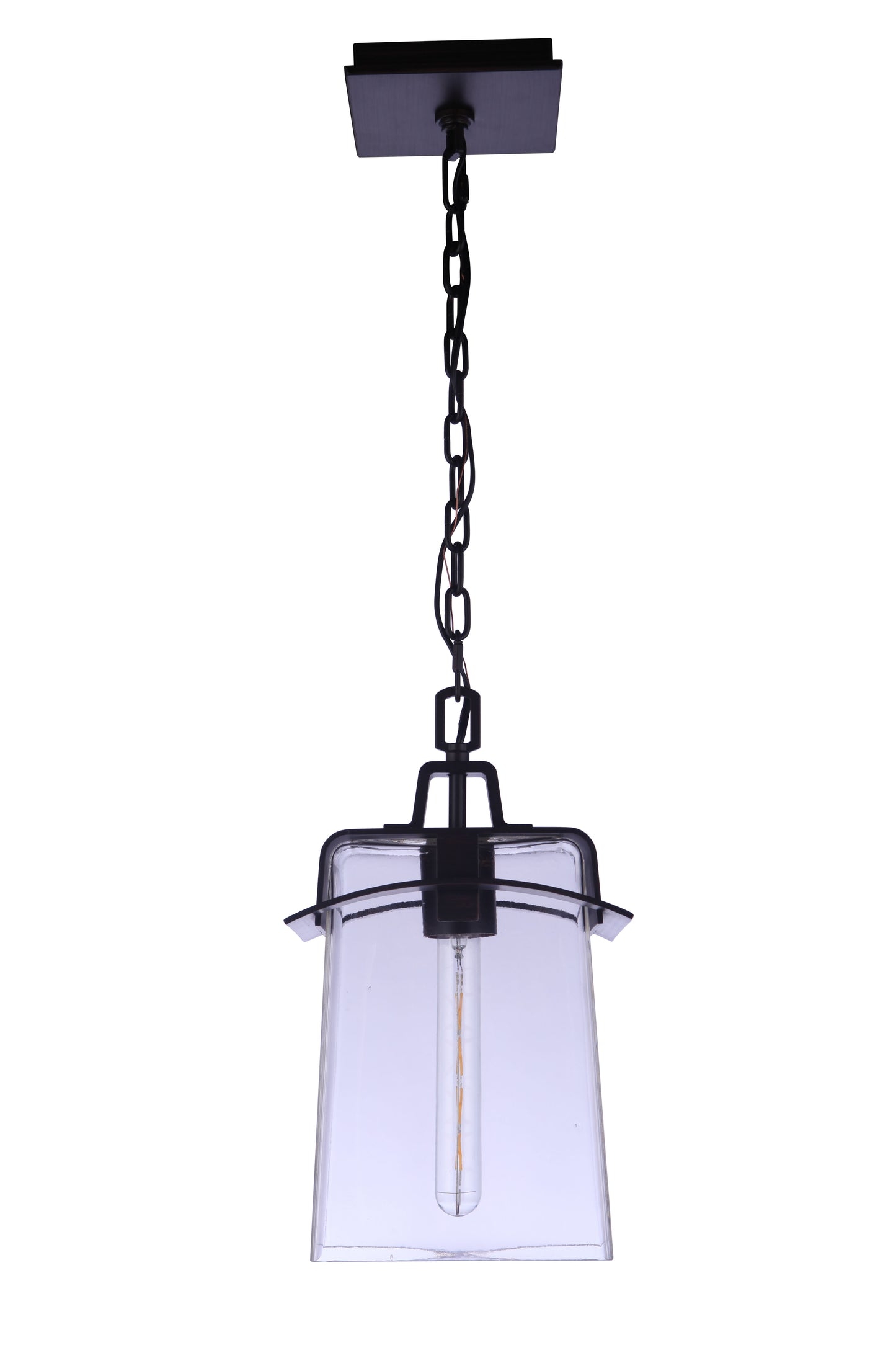 ZA6011-ABZ - Smithy 1 Light 9" Wide Outdoor Pendant - Aged Bronze Brushed