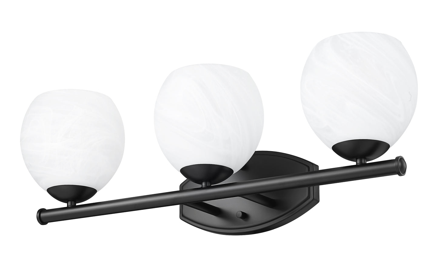 1963-3V-MB - Colette 3 Light 24" Vanity - Matte Black