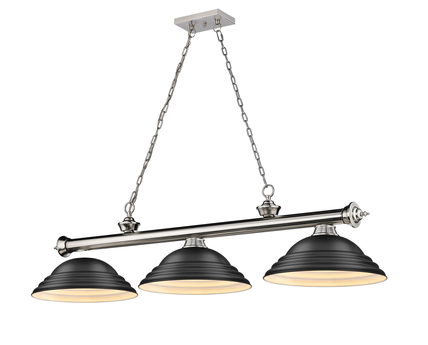 2306-3BN-SMB - Cordon 3 Light 58" Billiard - Brushed Nickel