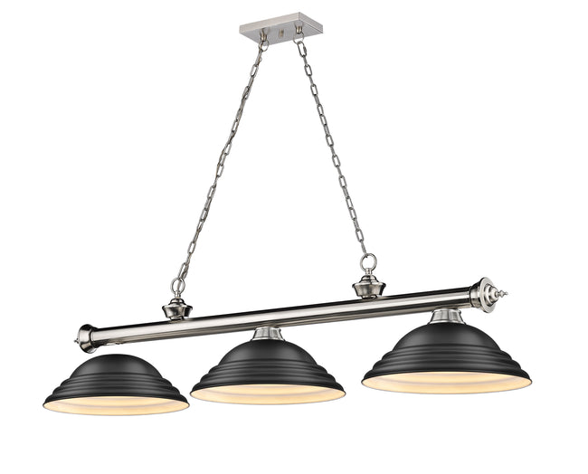 2306-3BN-SMB - Cordon 3 Light 58" Billiard - Brushed Nickel