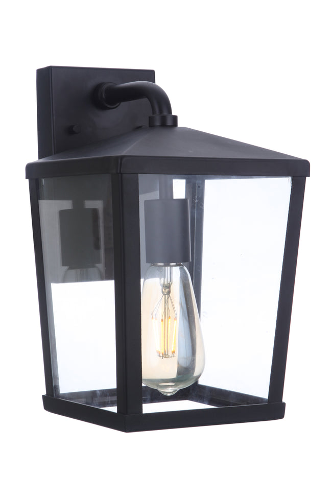 ZA4604-MN - Olsen 1 Light 12.13" High Outdoor Wall Lantern - Midnight