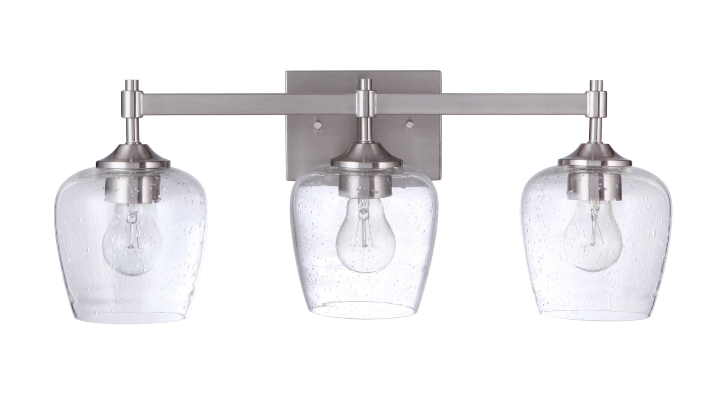 12422BNK3 - Stellen 3 Light 22" Wide Vanity Light - Brushed Nickel