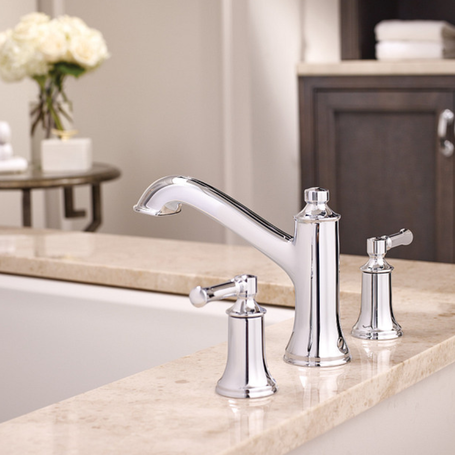 T683 - Dartmoor Two-Handle High Arc Roman Tub Faucet - Chrome
