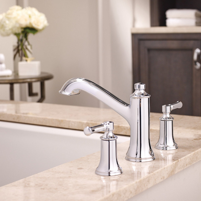T683 - Dartmoor Two-Handle High Arc Roman Tub Faucet - Chrome