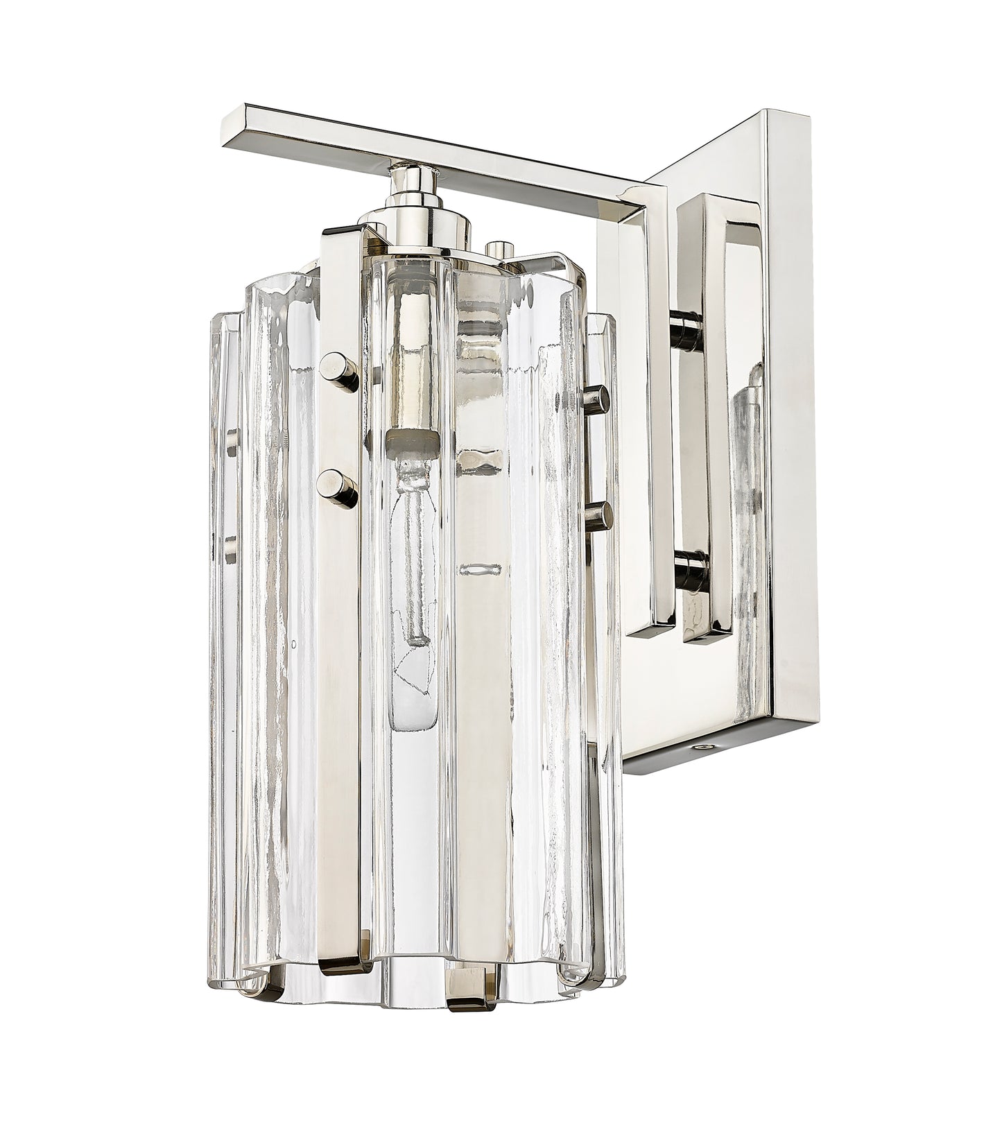 3036-1S-PN - Alverton 1 Light Wall 12" Sconce - Polished Nickel
