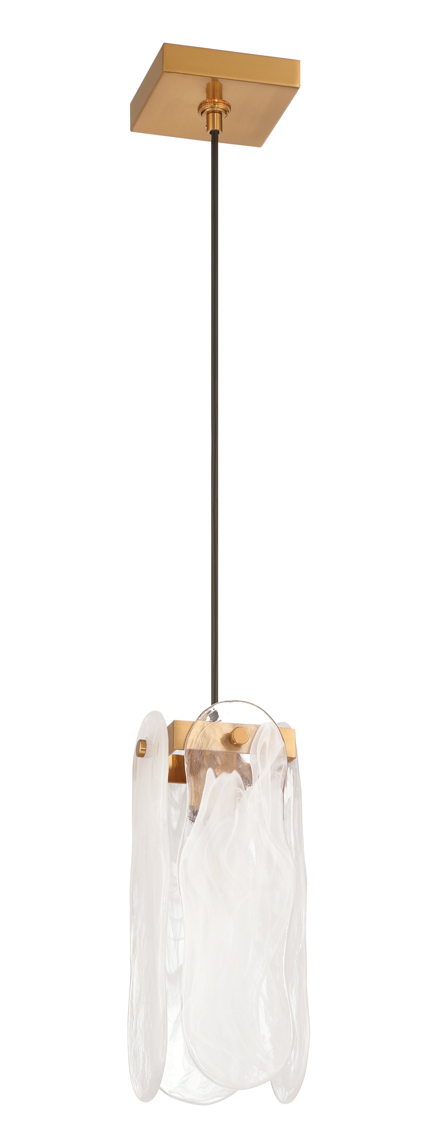 59991-SB - Angela 1 Light 5.5" Wide Pendant - Satin Brass