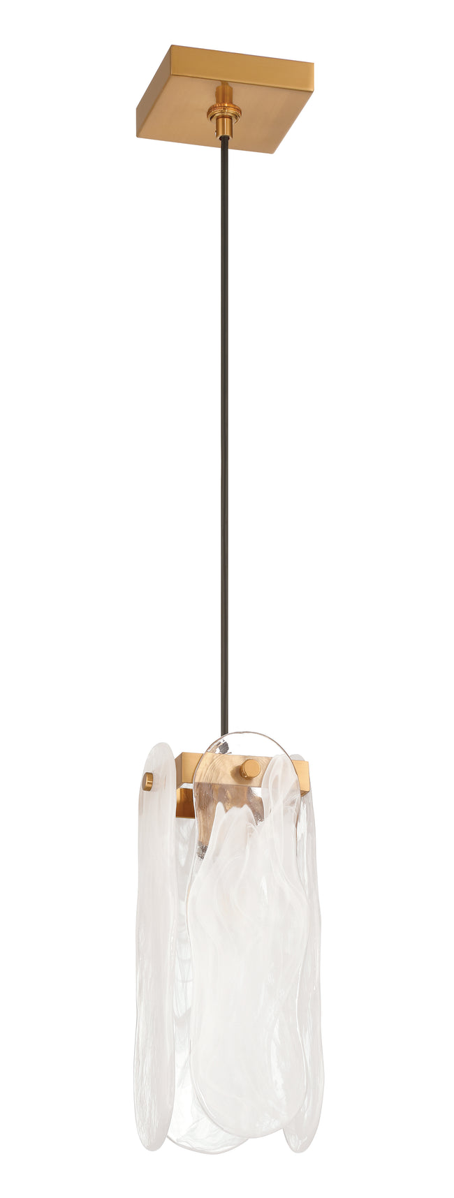 59991-SB - Angela 1 Light 5.5" Wide Pendant - Satin Brass