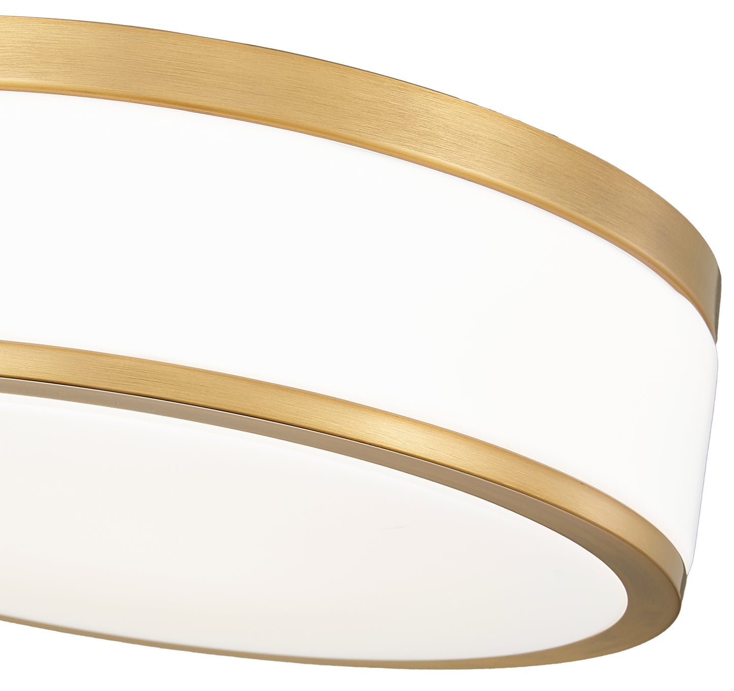 1012F12-MGLD-LED - Ballord 1 Light Flush 12" Mount - Modern Gold