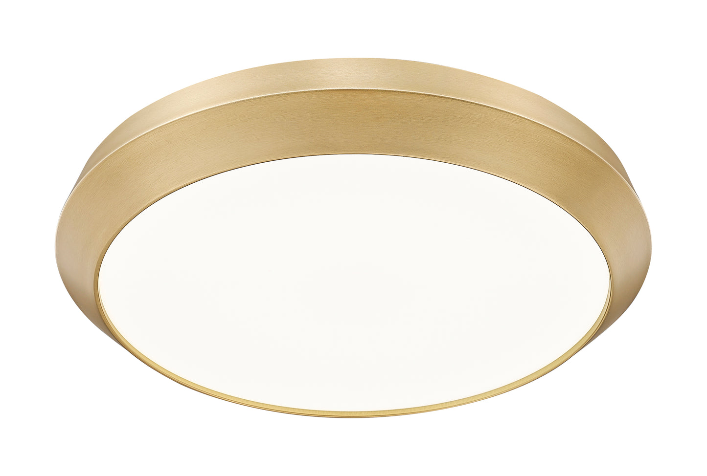 7701F20-MGLD-LED - Quasars 1 Light Flush 20" Mount - Modern Gold