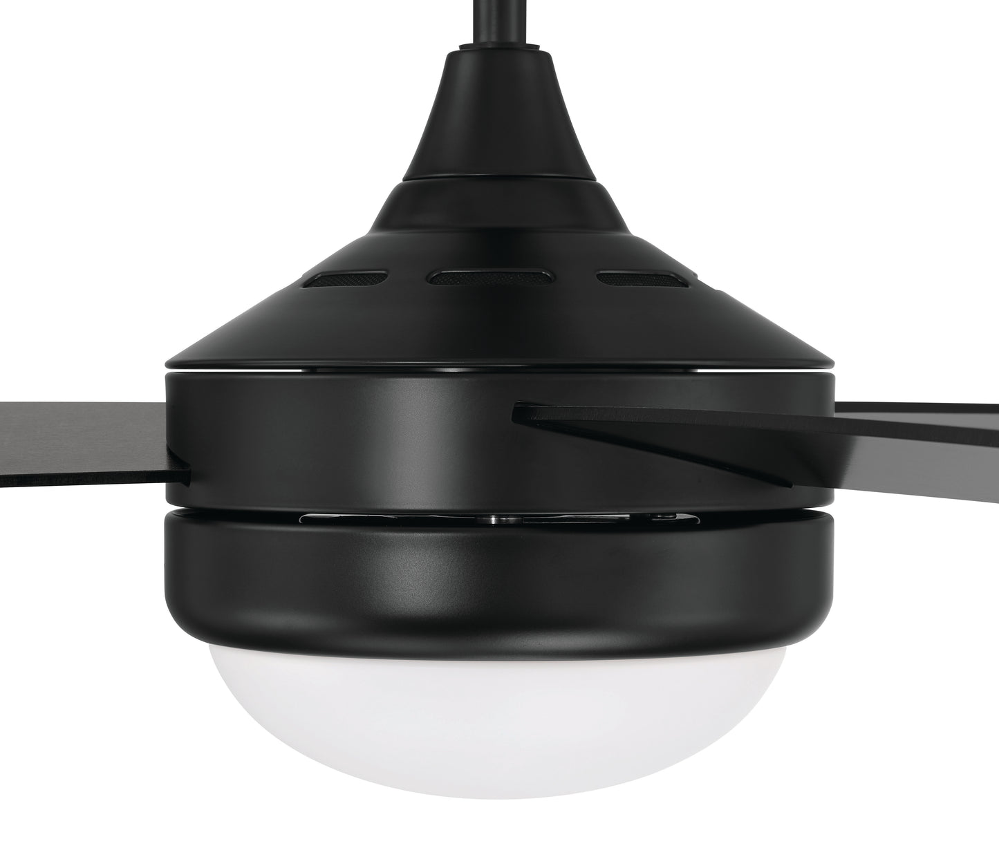 PHZ52FB3 - Phaze II 3-Blade 52" 3 Blade Ceiling Fan with Light Kit - Flat Black
