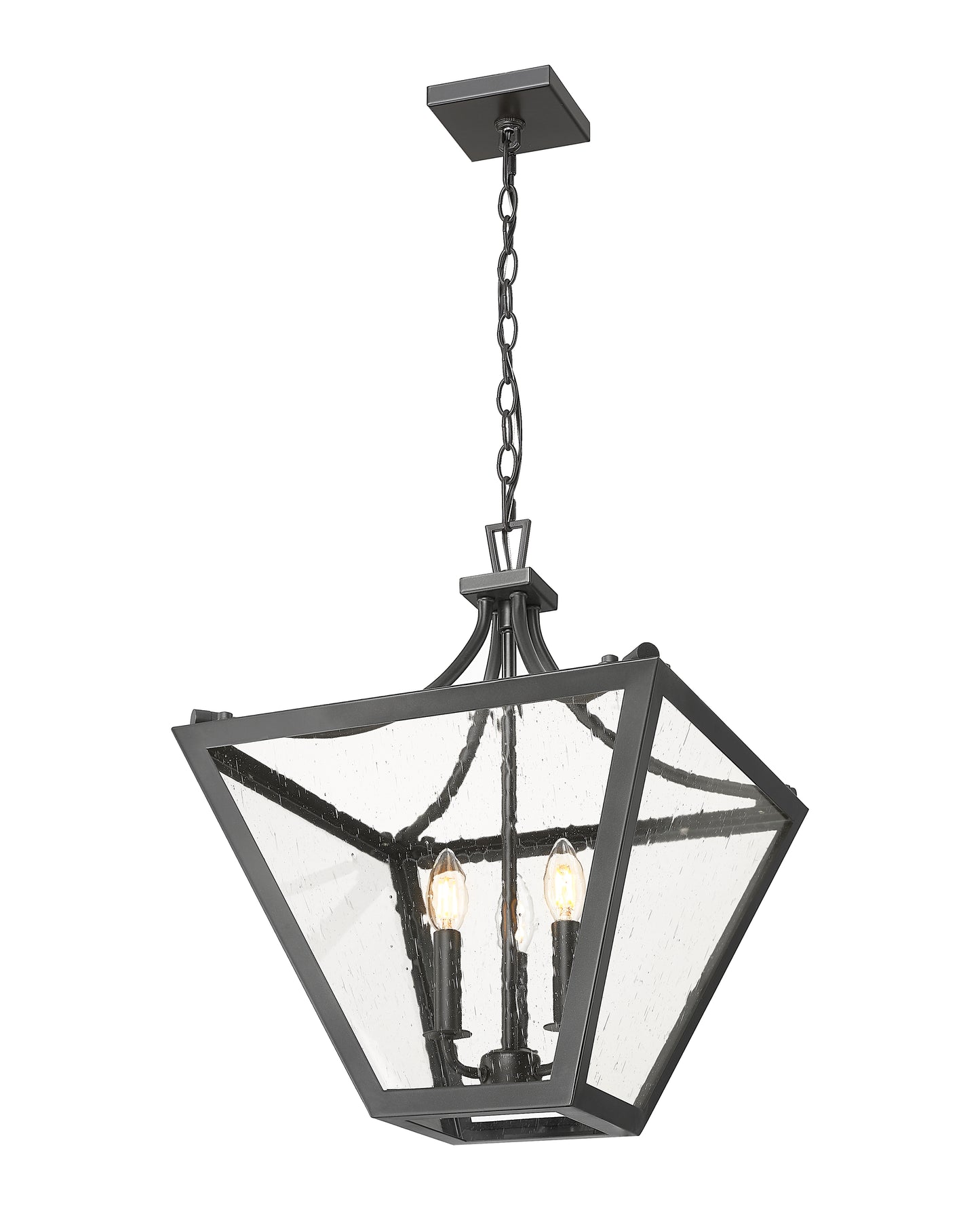 1961-3C-IO - Montalcino 3 Light 16" Chandelier - Iron Ore