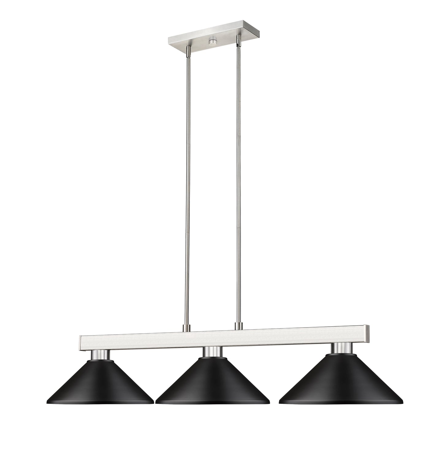 152BN-MMB - Cobalt 3 Light 46" Billiard - Brushed Nickel