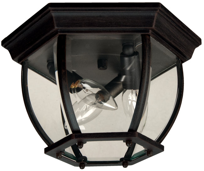 Z433-TB - Cast 3 Light 10.75" Wide Flush Mount - Textured Black