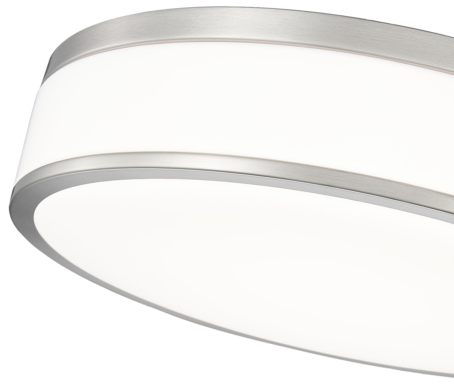 1012F16-BN-LED - Ballord 1 Light Flush 16" Mount - Brushed Nickel