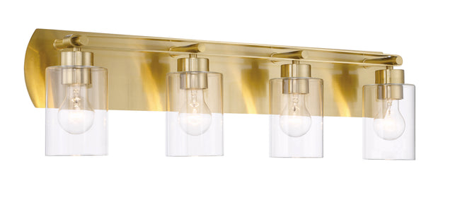 17631SB4 - Hendrix 4 Light 31" Wide Vanity Light - Satin Brass
