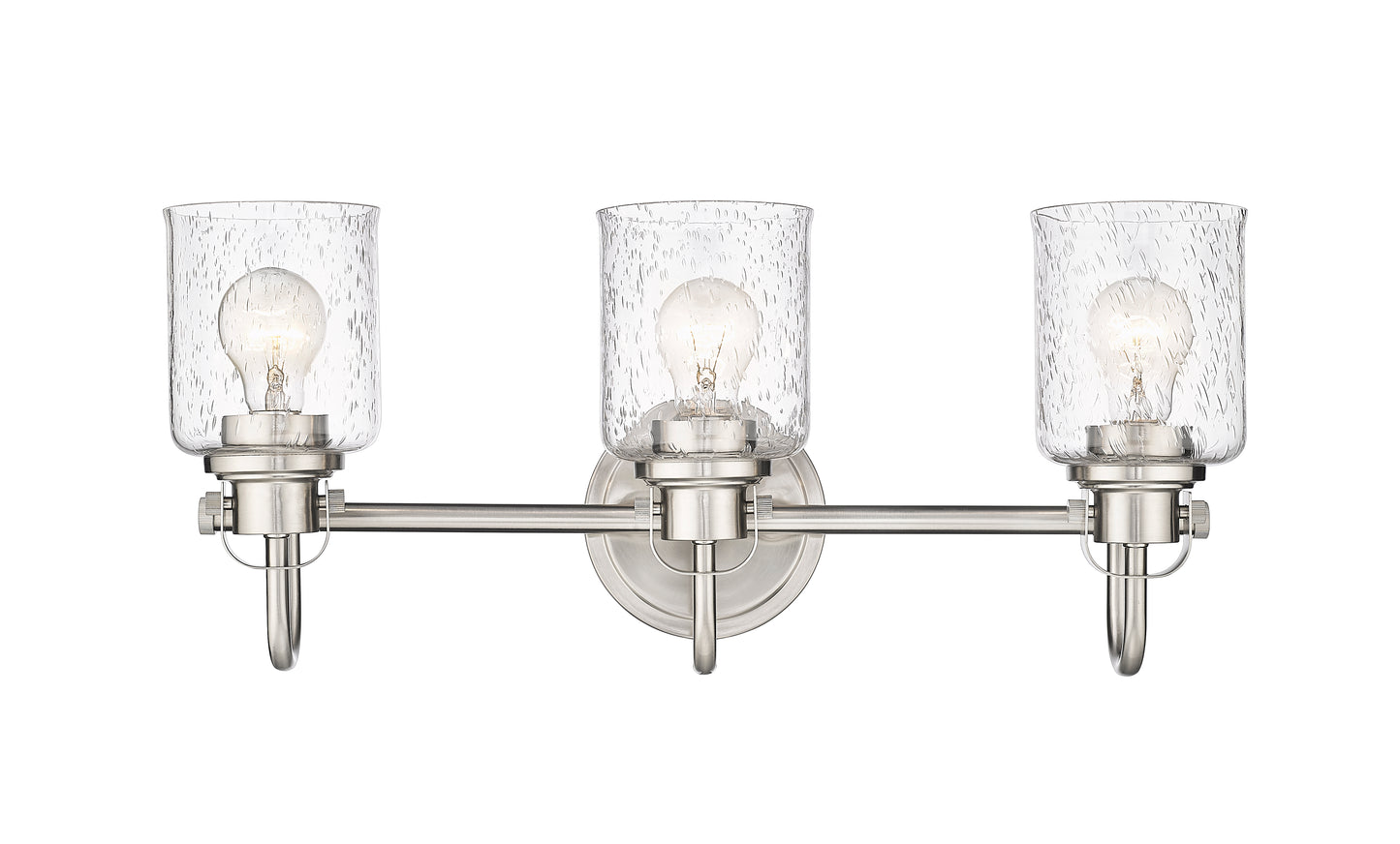 340-3V-BN - Kinsley 3 Light 22" Vanity - Brushed Nickel
