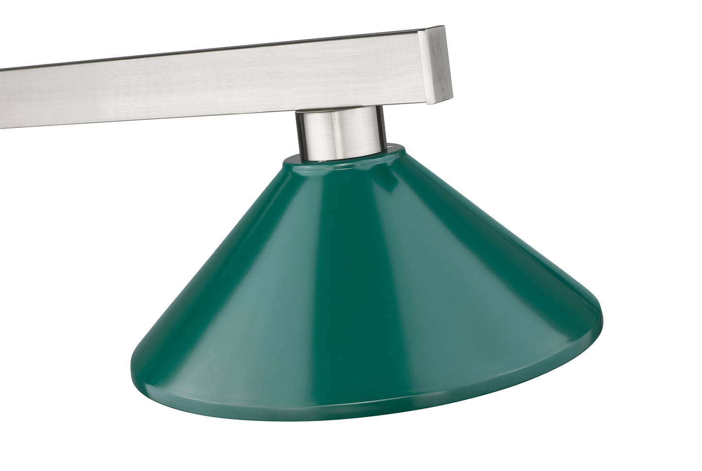 152BN-MDG - Cobalt 3 Light 46" Billiard - Brushed Nickel