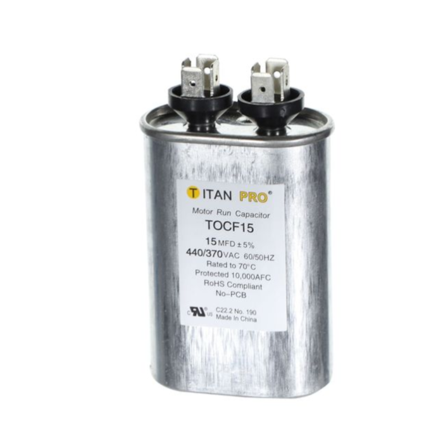 TOCF15 - TITAN PRO CAPACITOR 15 MFD 440/370V OVAL