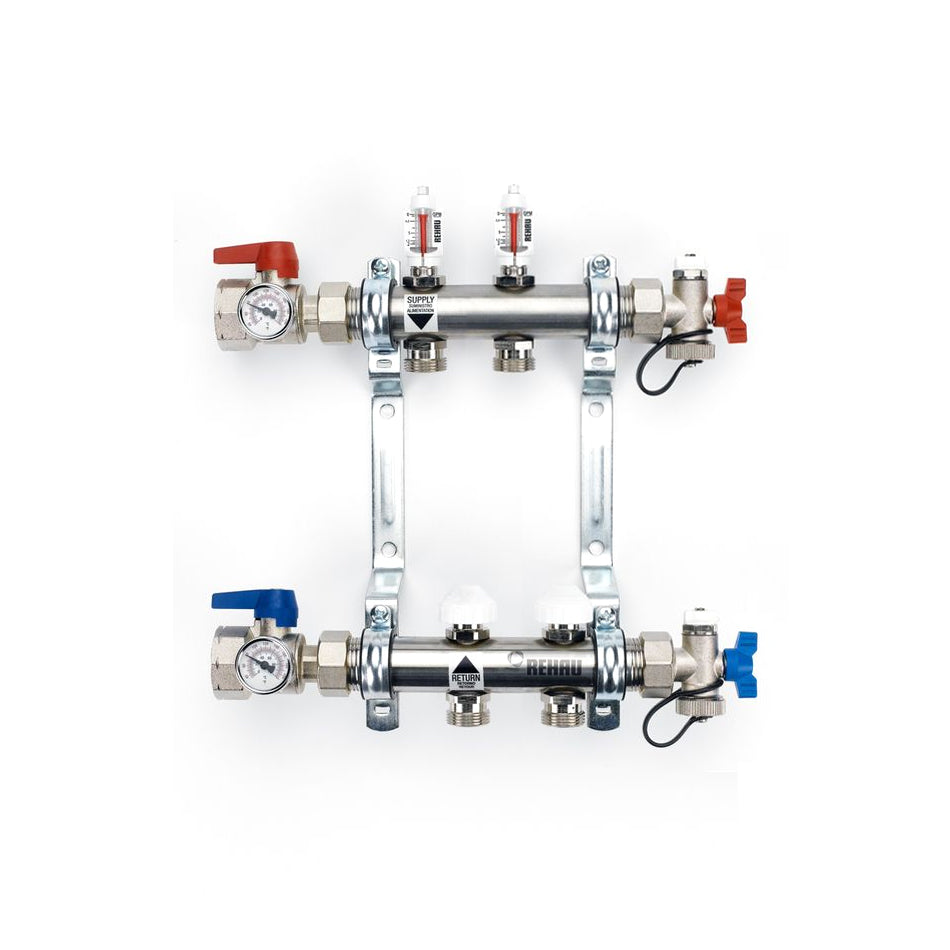 343373-001 - PRO-BALANCE 1-1/4" Stainless Steel Manifold With Gauges - 2 Outlet
