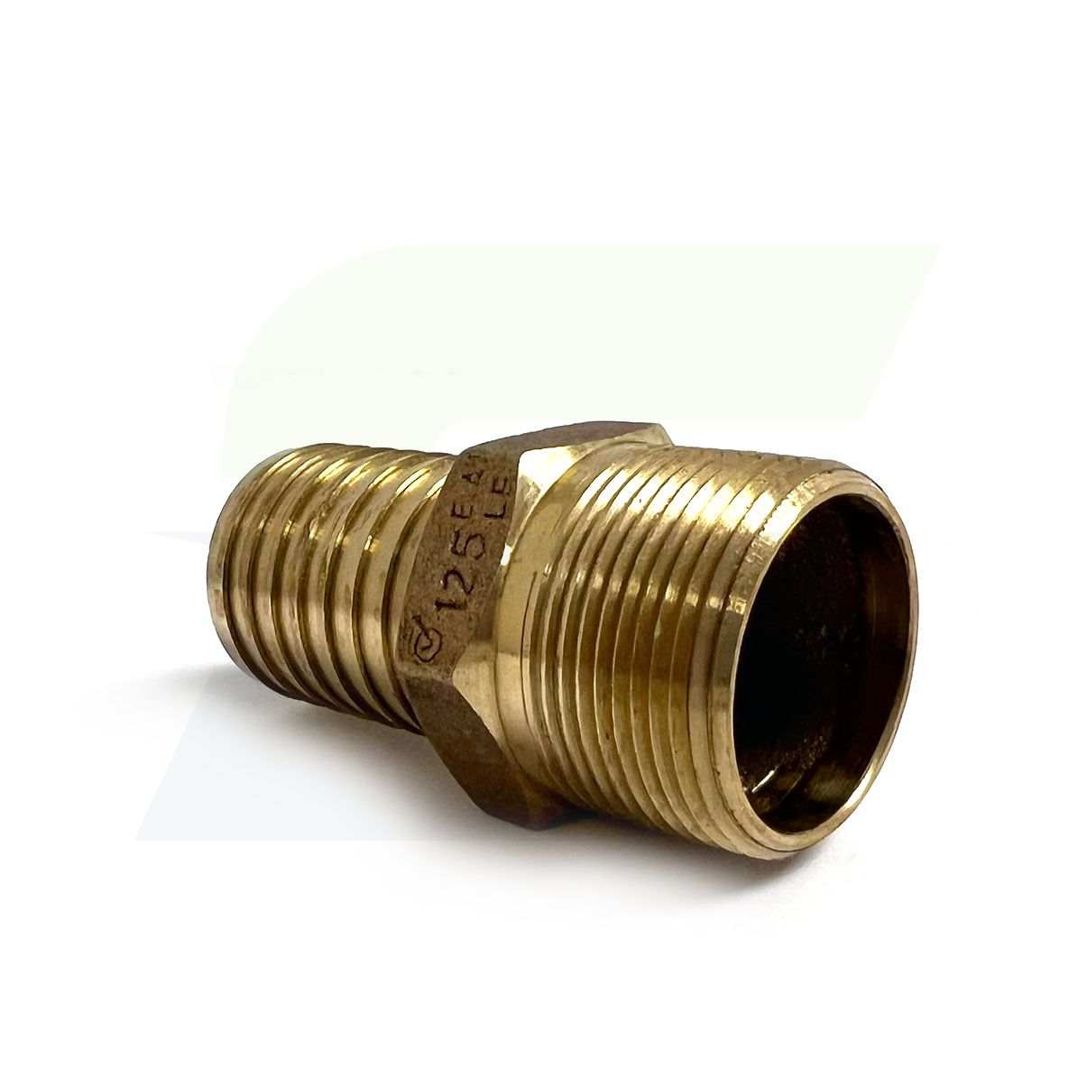 RBMANL125 - 1-1/4" Brass Hose Barb x MPT Male Adapter